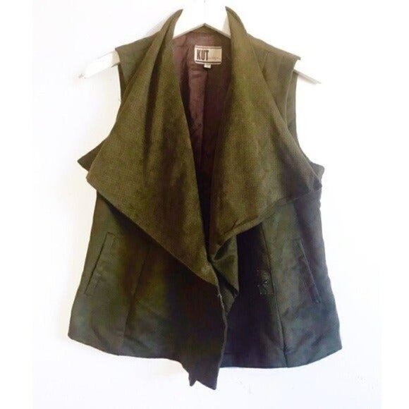 Kut From The Kloth Faux Suede Moto Vest - Picture 1 of 7